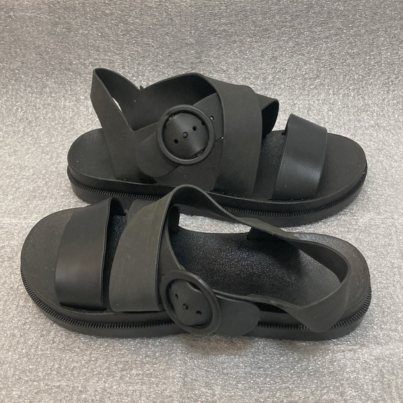 NWOT - PVC Rubber Women’s Casual Summer Sandals - Sz 37 - Picture 7 of 14